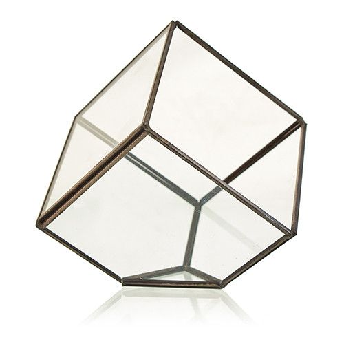 Terrarium en Verre - Cube en Coin