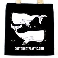 Gd Sacs Coton Naturel 227g 38x42cm - Baleines Blanches