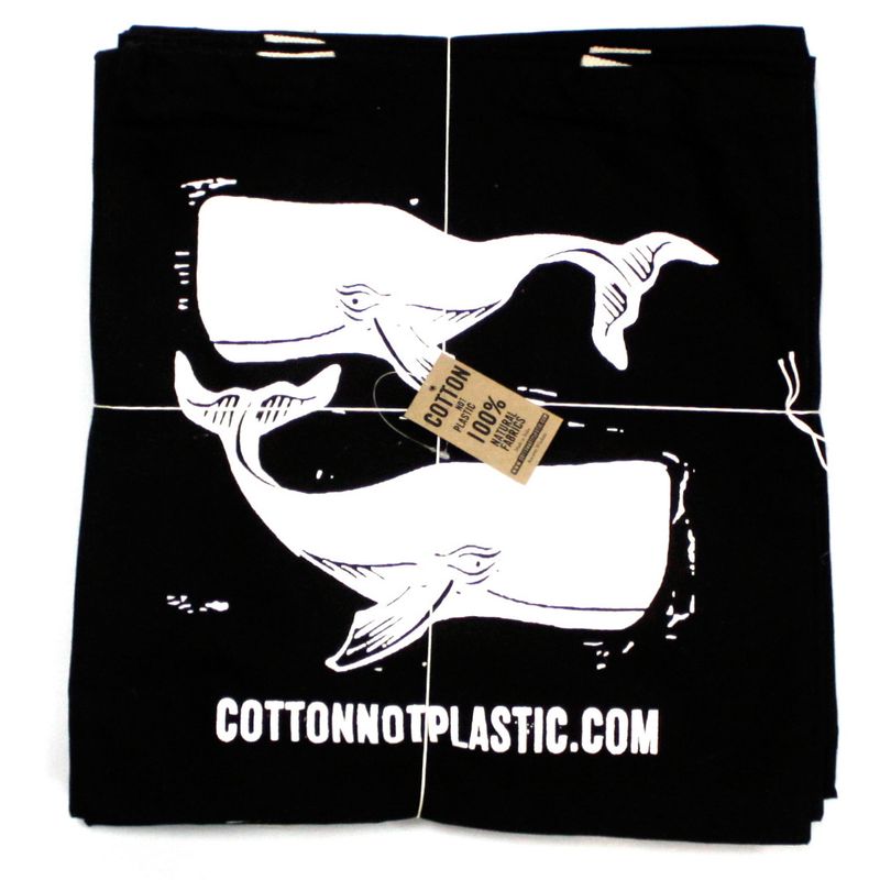 Gd Sacs Coton Naturel 227g 38x42cm - Baleines Blanches