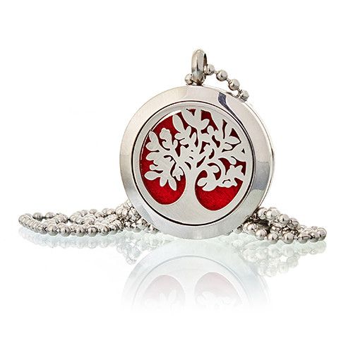 Collier Diffuseur Aromathérapie - Arbre de Vie 25mm