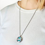Collier Diffuseur Aromathérapie -  Amour Infini 25mm