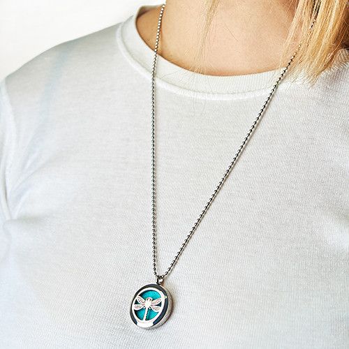 Collier Diffuseur Aromathérapie -  Amour Infini 25mm