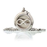 Collier Diffuseur Aromathérapie -  Amour Infini 25mm