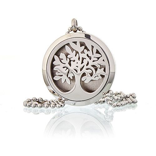 Collier Diffuseur Aromathérapie - Arbre de Vie 30mm