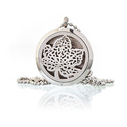 Collier Diffuseur Aromathérapie - Feuille 30mm