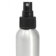 Bouteille en aluminium de 100 ml avec pompe noire