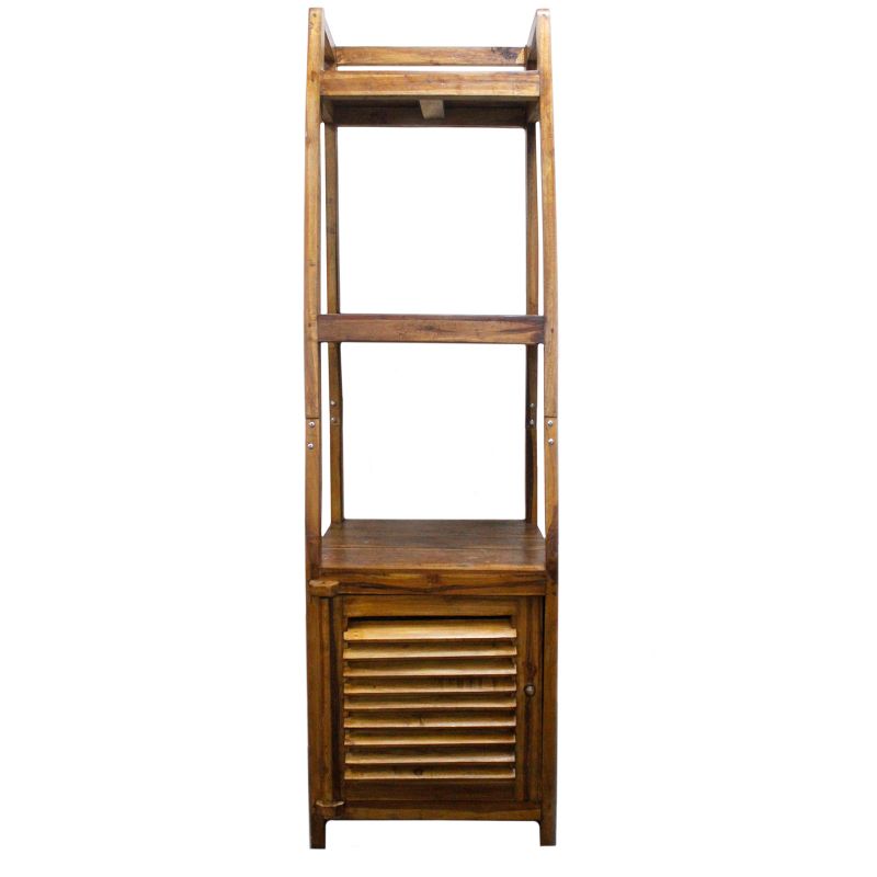 Présentoir en Bois Recyclé Teck