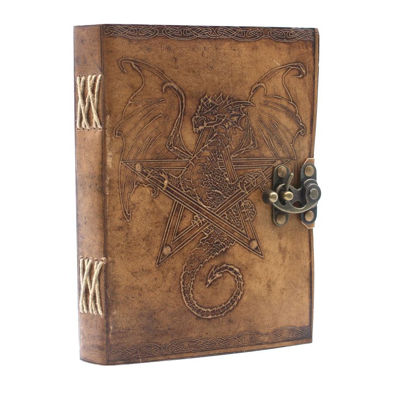 Carnet En Cuir Dragon (6x8")