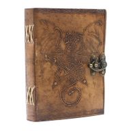 Carnet En Cuir Dragon (6x8")