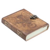 Carnet En Cuir Dragon (6x8")