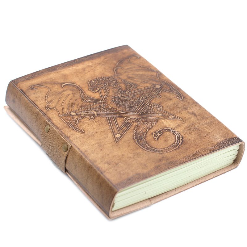 Carnet En Cuir Dragon (6x8")