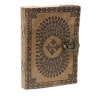 Carnet En Cuir Mandala (7x5")