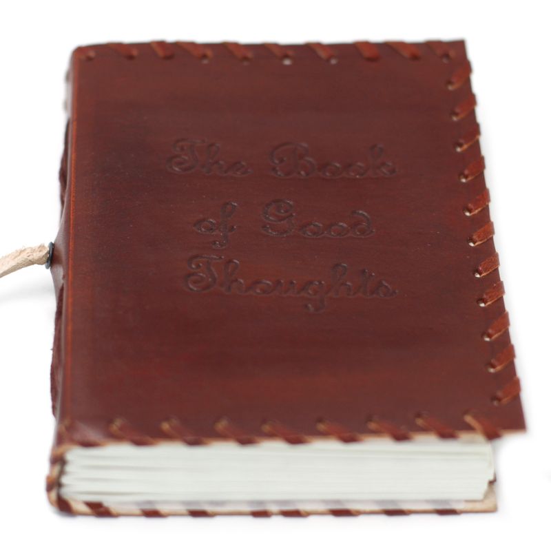 Carnet En Cuir Recueil De Pensées Avec Étui (6x4")