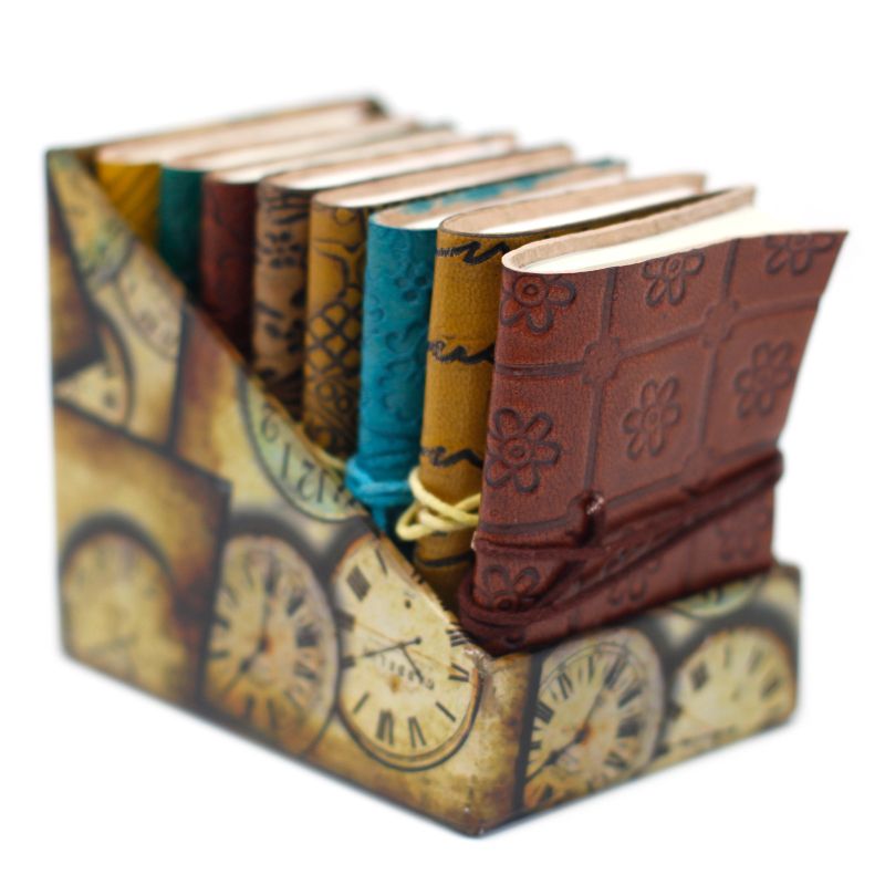 Mini Carnets En Cuir Assortis (4x3")
