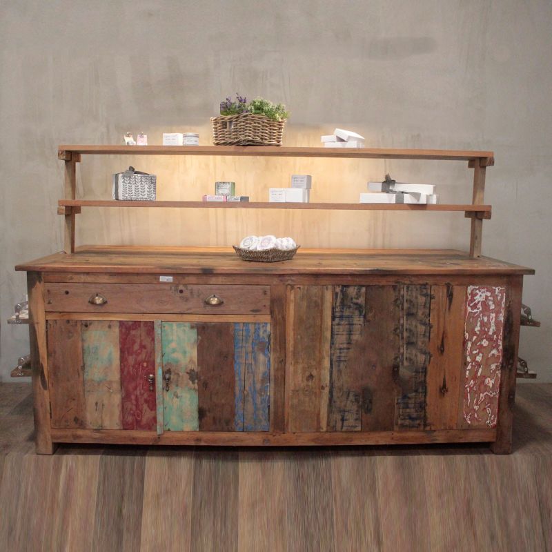 A&C Grande Table de présentation centrale 207x97x80cm