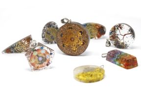 Pendentifs Orgonite - Coeur Arbre de Vie