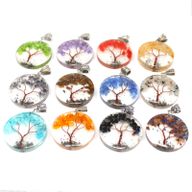 Pendentifs Orgonite -  Arbre Amethyste Multi