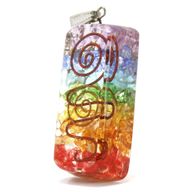 Pendentifs Orgonite - Attracteur Cuivre Arc en Ciel