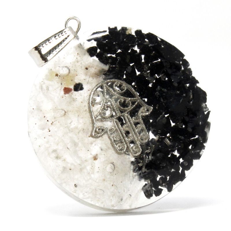 Pendentifs Orgonite -  Main de Fatma Protectrice