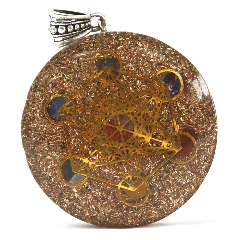 Pendentifs Orgonite - Large Chakra Multi Pouvoirs