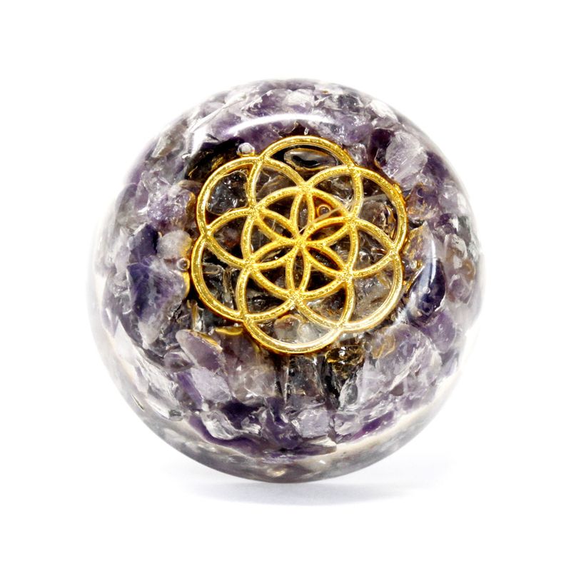 Presse-papiers Orgonite - Dôme Amethyste