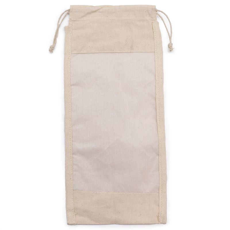 Pochette Coton avec Fenêtre Long - 35x15cm