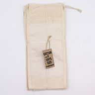 Pochette Coton avec Fenêtre Long - 35x15cm