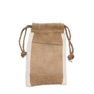 Petite Pochette Jute Lavé - 10x15cm
