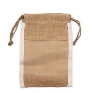 Pochette Jute Lavé Med - 21x15cm