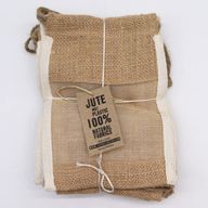 Pochette Jute Lavé Med - 21x15cm