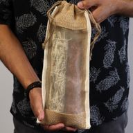 Pochette Longue Jute Lavé - 35x15cm