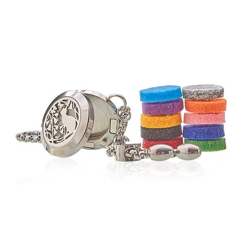 Bracelet Chaîne Diffuseur Aromathérapie - Chat 20mm