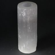 Bougeoir Sélénite Cylindre - 20 cm