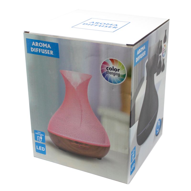 Diffuseur Palma Chrono, USB et LED Couleurs