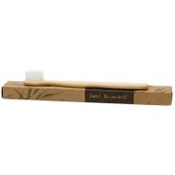 Pack Familial de 4 Brosse à Dents en Bambou - Blanc - médium