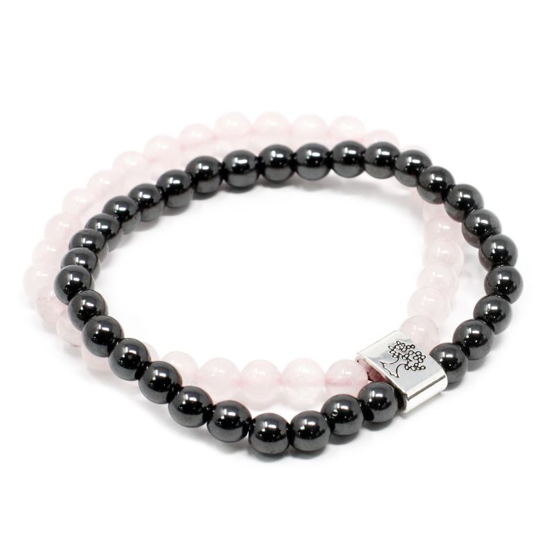 Bracelets Magnétiques Gemme - Quartz Rose