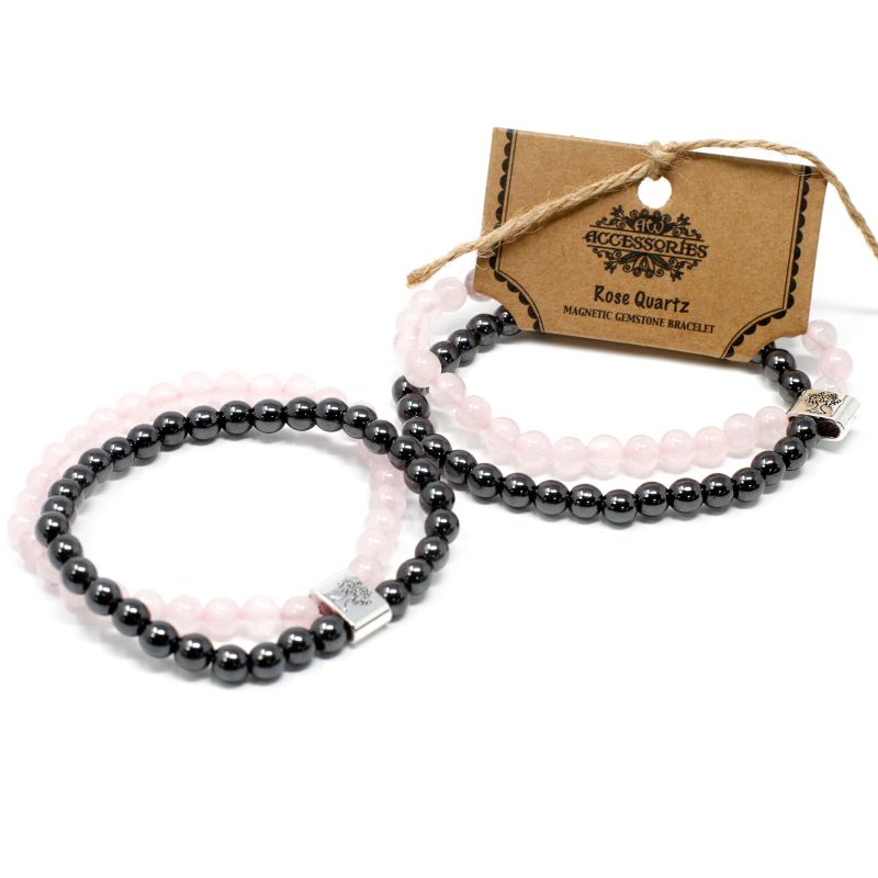Bracelets Magnétiques Gemme - Quartz Rose