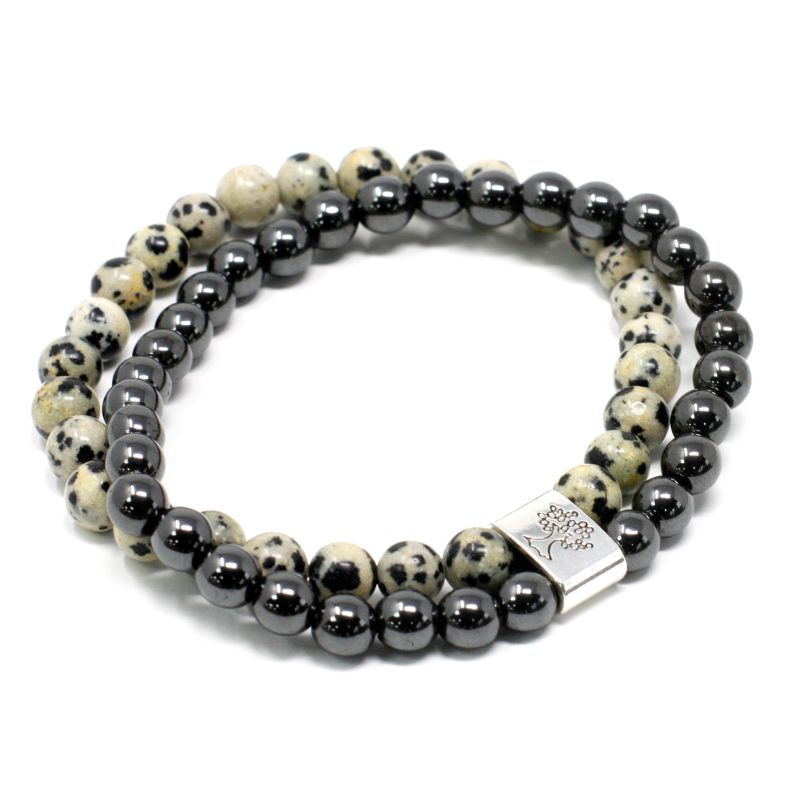 Bracelets Magnétiques Gemme - Jaspe Dalmatien