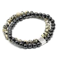 Bracelets Magnétiques Gemme - Jaspe Dalmatien