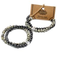 Bracelets Magnétiques Gemme - Jaspe Dalmatien