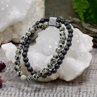 Bracelets Magnétiques Gemme - Jaspe Dalmatien