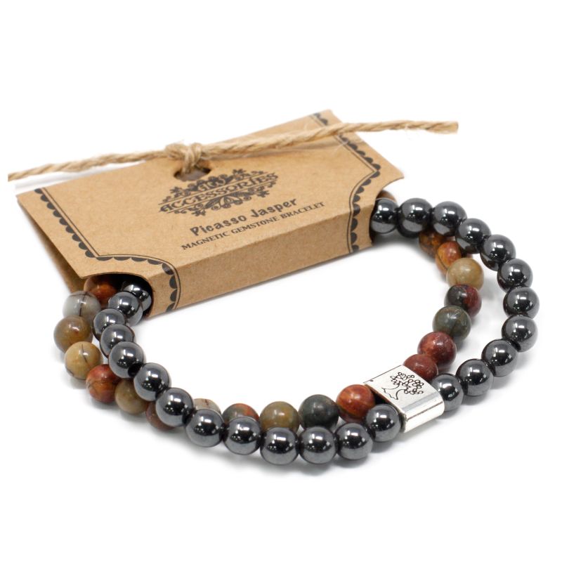 Bracelets Magnétiques Gemme - Jaspe Picasso
