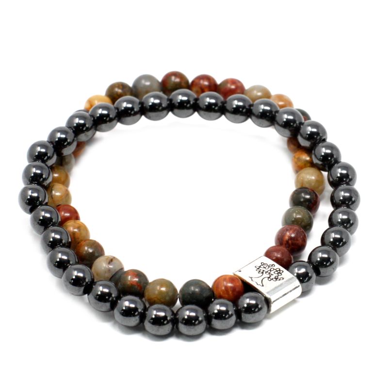 Bracelets Magnétiques Gemme - Jaspe Picasso