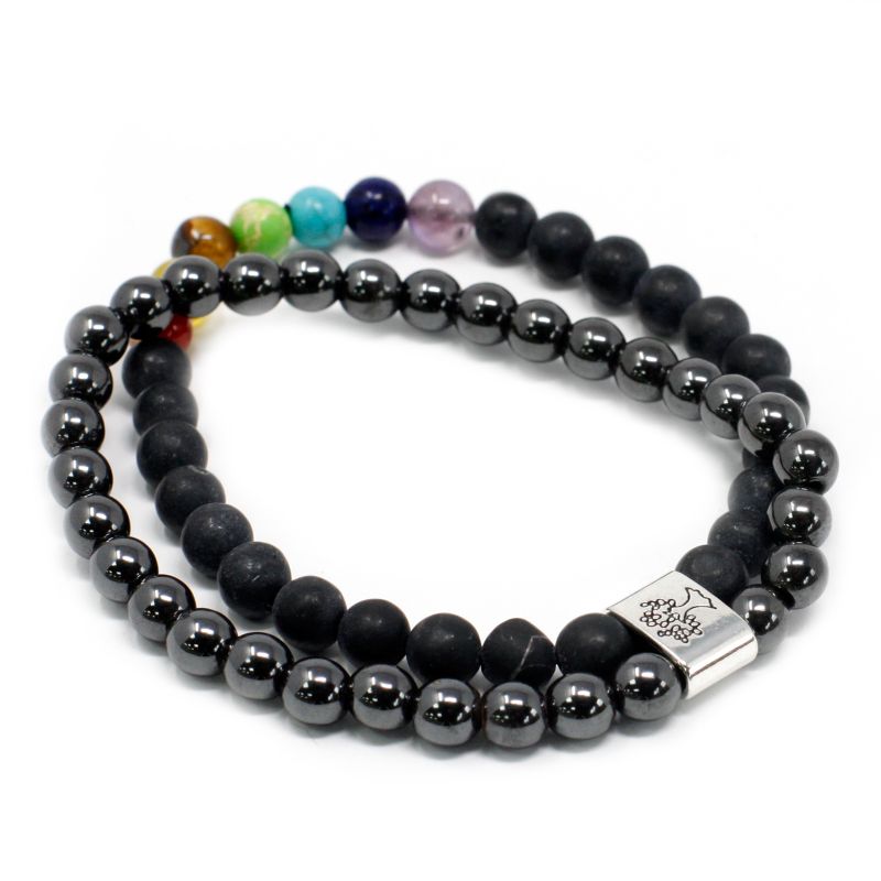 Bracelets Magnétiques Gemme - Pierre Noire Chakra