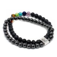 Bracelets Magnétiques Gemme - Pierre Noire Chakra