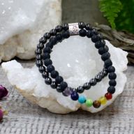Bracelets Magnétiques Gemme - Pierre Noire Chakra