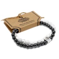 Bracelets Magnétiques Gemme - Howlite Blanche Chakra