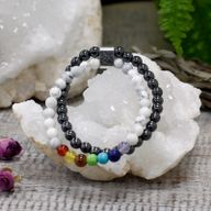 Bracelets Magnétiques Gemme - Howlite Blanche Chakra