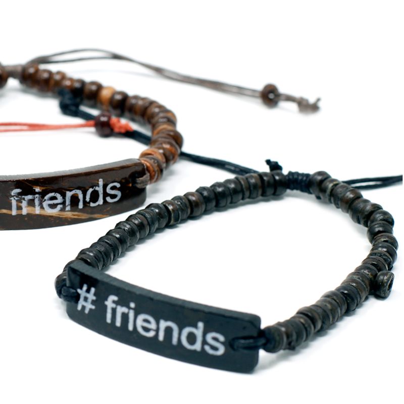 Bracelets Coco Slogan - #Friends