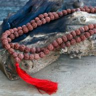 Mala Rudraksha 108 Perles - Marron